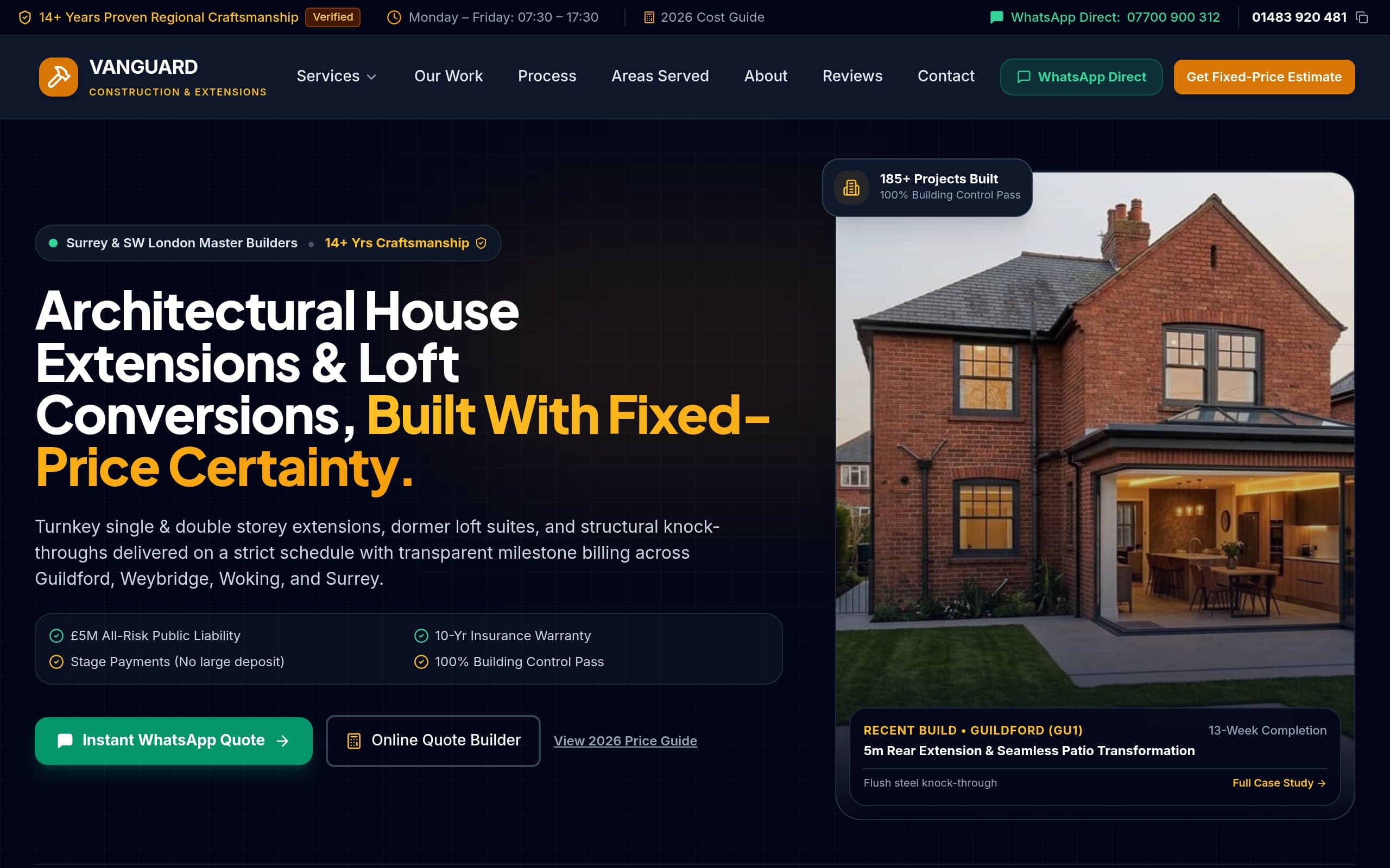 Vanguard Construction — House Extensions & Loft Conversions