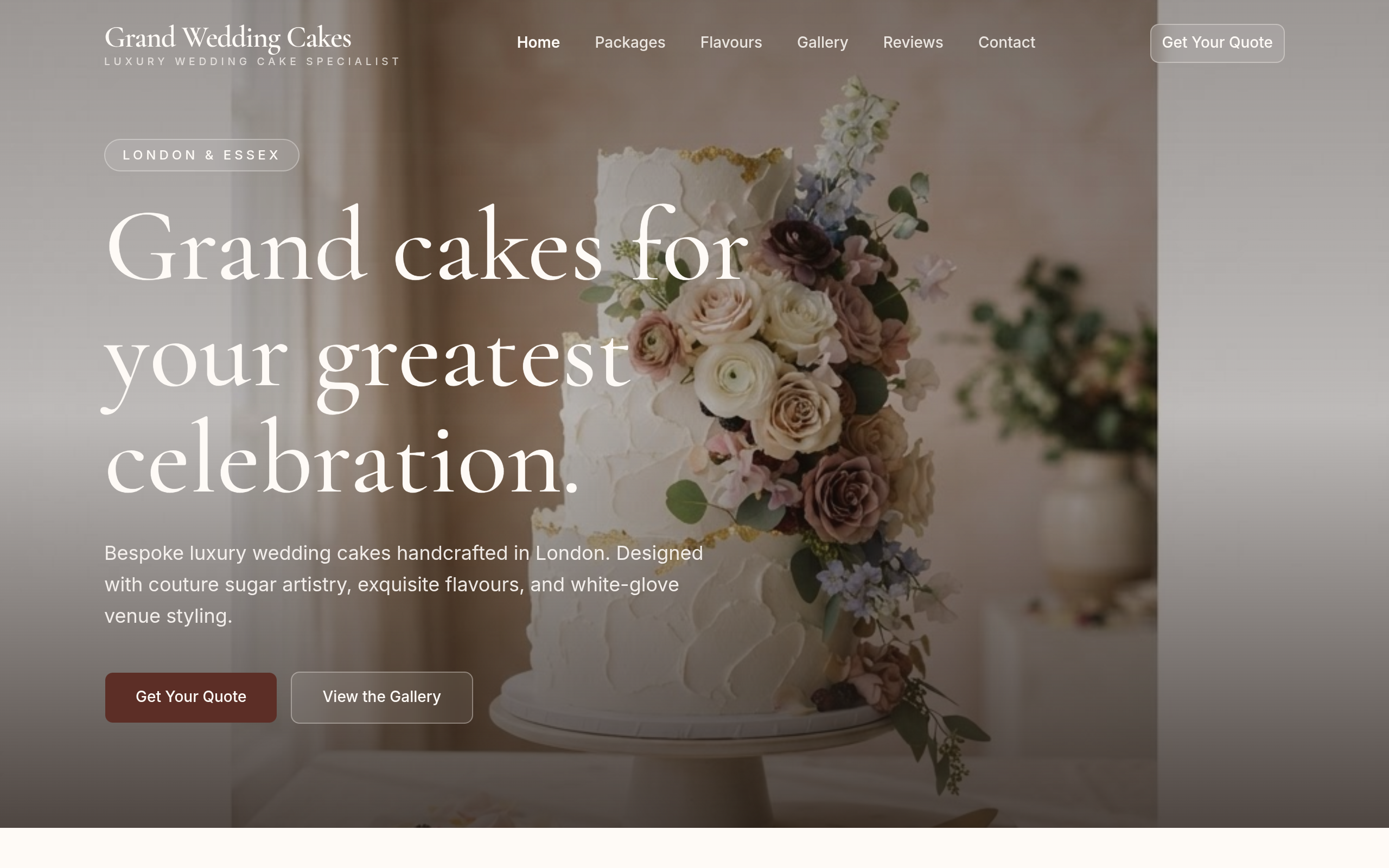 Grand Wedding Cakes